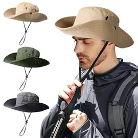 TAGVO Regenhut für Damen Herren，Wasserdichter Faltbar Bucket Hat UV-Schutz Outdoor Fischerhut, Schnell Trocknend und Atmungsaktiv Safari Hut Cowboy Hut Stil Sonnenhut für Camping Wandern Fischen