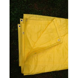 High Visibility Yellow Tarp 3.3 OZ., 10'x12'