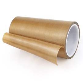 HZCOYIM Teflon Glass Cloth Tape, (8-inch x 33 Feet x 0.18mm) High Temperature PTFE Coated Fiberglass Adhesive Tape for Vacuum Sealer Machine, Hand Impulse Sealers Insulation
