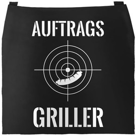 MoonWorks Men's BBQ Apron Grill King Apron for Men Crown, Application griller 3 black