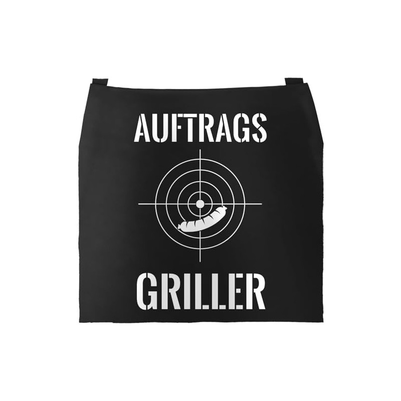 MoonWorks Men's BBQ Apron Grill King Apron for Men Crown,