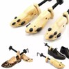 Ameribox 2023 One Pair 2-way Wooden Adjustable Shoe Stretcher for
