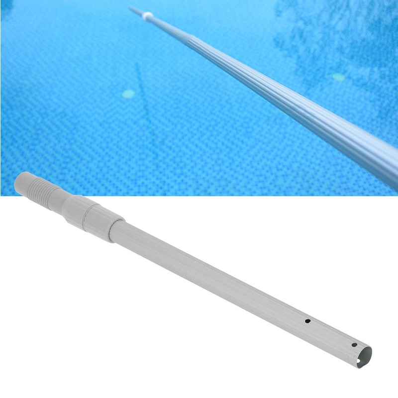 Swimming Pool Telescopic Pole, Aluminum Skimmer Net Pool Pole, Adjustment