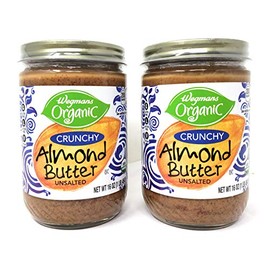 Wegmans Organic Crunchy Almond Butter (2 Pack, Total of 32oz)