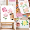 Rose Stencils for Painting Small Rose Floral Template Flower Paint