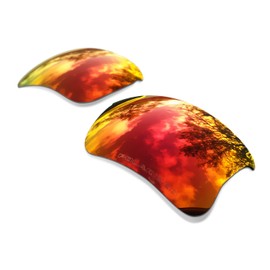 sunglasses restorer Ersatzgläser Kompatibel für Oakley Flak Jacket XL, Polarisierte Ruby Red Linsen