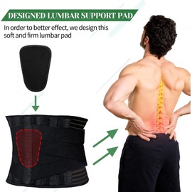 NANOOER Back Support Lower Back Support Super Supportive to Relieve Back Pain and Keep Spine Straight for Men and Women (Large)
