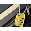 SharkByte TSA Approved Suitcase Locks - 4-Dial Security Travel Combination