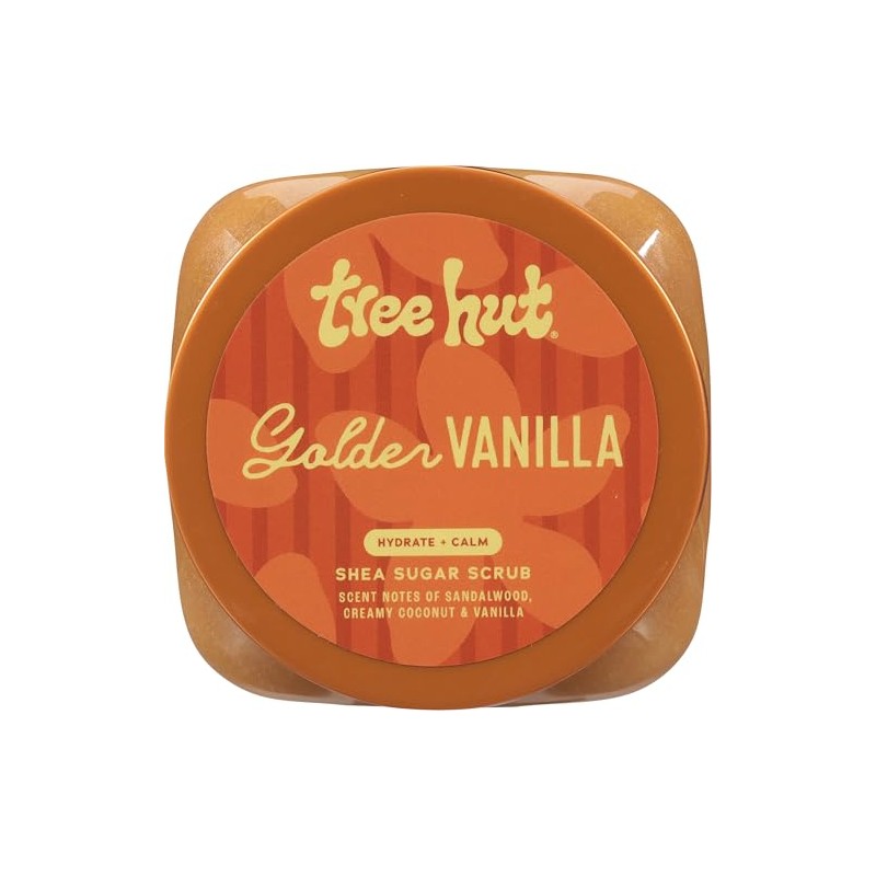 Tree Hut Golden Vanilla - Exfoliante de azcar de karit,