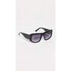 Quay Women's x Guizio Uniform Sunglasses, Black/Smoke, One Size