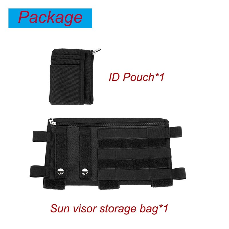 OMU Molle Visor Panel Organizer, Tactical Car Sun Visor Cover