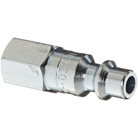 Dixon Valve DCP2021 Steel Air Chief Industrial Interchange Air Fitting, Quick-Connect Plug, 1/4" Coupler x 1/8" NPT Female Thread, 37 CFM Flow Rating