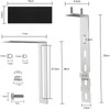 6-25 cm Set of 4 Adjustable Solar Panel Brackets with