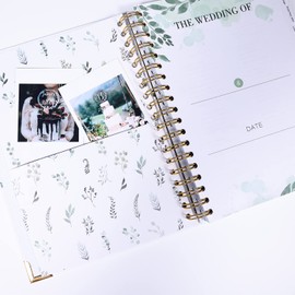 Wedding Planning Book,Wedding Planner Book and Organizer for The Bride, Future Mrs Engagement Gift - Hard Cover, Pockets