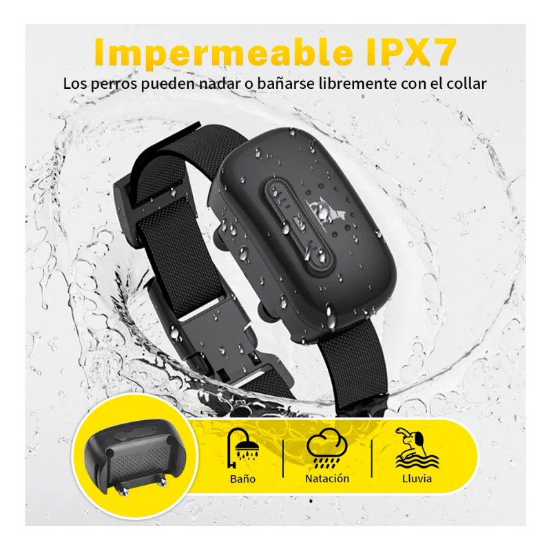 Collar Eléctrico Para De Adiestramiento Perros Color Negro