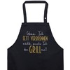 EXPRESS-STICKEREI Barbecue Apron Funny – with Saying Funny Cooking Apron