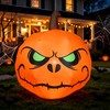PIPIMOUSE 4 FT Halloween Inflatables Pumpkin Outdoor Decorations