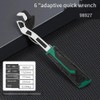 Vkyipg 6Inch Adjustable Wrench,Auto Size Adjusting Wrench,Self-Adjusting Quick Wrench,Multi-Size Spring