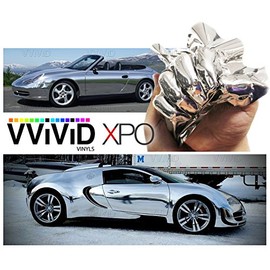 VViViD Supercast Pink Conform Chrome Metallic Finish Stretch Vinyl Wrap Film Decal Sheet Roll (1ft x 5ft)