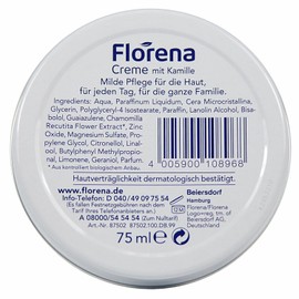 Florena Cream with Camomile Pack of 1 x 75 ml