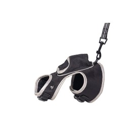 Travel Cat & Stray Cat Harness and Leash Set - Adjustable Velcro Mesh Cat Harness and Strong Nylon Leash Kit - Comfort Escape Proof Harness for Cats, Kitten for Outdoor Walking,Hiking (Medium:9-11 in)