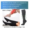6 Pares Calcetas De Compresión Alivia Varices Y Circulación