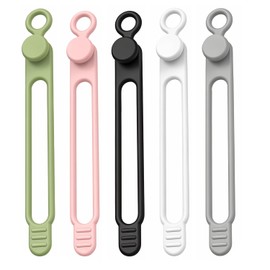 Cord Cable Organizer, Organizador de Cables de Datos, Bridas de Silicona Reutilizables Ajustables...