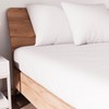 Soleil d'Ocre Jersey Fitted Sheet, Cotton, White, 140 x 190