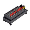 DC 8 Channel Toggle Switch Power Distribution Module, DIN Rail