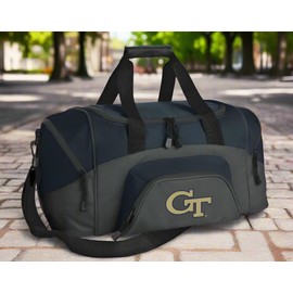 SMALL Georgia Tech Gym Bag Deluxe GT Yellow Jackets Travel Duffel Bag