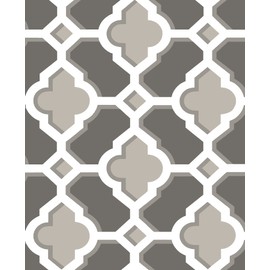 A-Street Prints 2744-24122 Lido Grey Quatrefoil Wallpaper Lido Quatrefoil Wallpaper