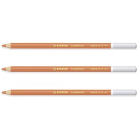 STABILO Chalk-Pastel Pencil CarbOthello - Pack of 3 - French Red Ochre (675)