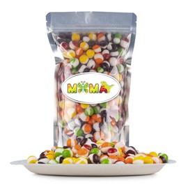 MiMa Flavorful Freeze Dried Skittles - (6oz) Assorted Original Fruit Freeze Dried Candy For Easter, Snacking and Sharing - Resealable bag of Freeze Dried Rainbow Skittles