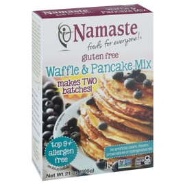 Namaste Foods Waffle & Pancake Mix Wheat-Free Gluten-Free 21 oz (Pack of 3)