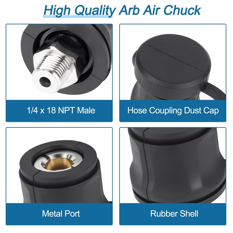 740112 Air Compressor Hose Adapter Replacement A-R-B Hose Coupling Adapter