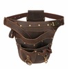 TOURBON Genuine Leather Garden Tool Bag Adjustable Waist Work Belt