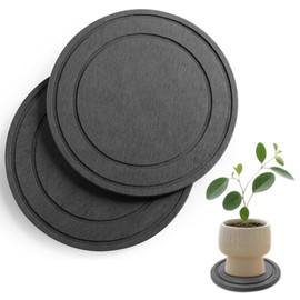 Stone Plant Pots Saucer Set 12" Diatomaceous Earth Plant Water Catcher Tray,Quick Dry Absorbent Under Plants Water Tray for Pots, Plant Saucer for Indoor