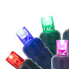 Oakestry 100 Light Multicolored LED Wide Angle Christmas Light Set 36 Feet Long Energy Efficient Single Mold String Lights Durable Indoor Outdoor Holiday Décor Shatter Resistant Festive Lighting