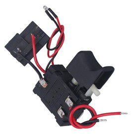 Cordless Drill Trigger Switch Speed Control Replacement CW CCW Adjustable with Small Light for Da Yi 12V Machine 7.2~24VDC 16A