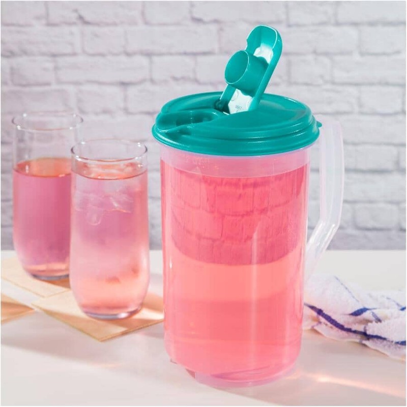 STERILITE 04860906 Beverage Pitcher, Round, BPA-Free Plastic, 2-Qts. - Quantity