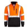 JORESTECH Pullover High Visibility 1/4 Zipper 100% Polyester ANSI Orange