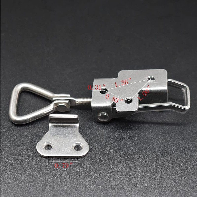 NNNJunhua Thickened Stainless Steel Toggle Latch Clamp Horizontal or 90