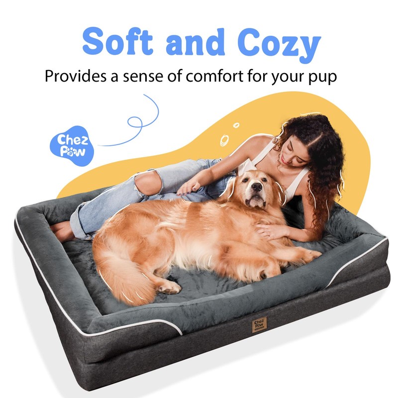 Washable Orthopedic Large Dog Bed - Removable Orthopedic Foam Dogs