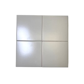 Tenedos 6x6 Matte Light Gray Ceramic Tile – Square 6 Inch Tiles for Bathroom, Kitchen Backsplash & Accent Surface (Box of 8 Pieces, Indoor Use)