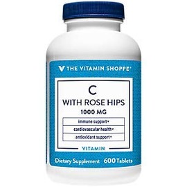 The Vitamin Shoppe C-1000 with Rose Hips 600 Tablets
