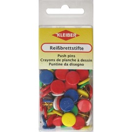 Kleiber 120-Piece Drawing Pins in Assorted Colours