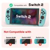 TIKOdirect Protective Case for Switch 2, Hard PC Slim Dockable