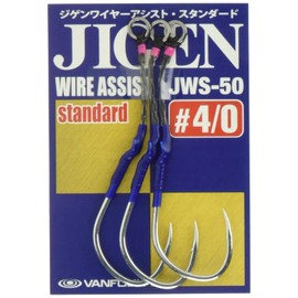 VANFOOK JWS-50 Jigen Wire Assist (Standard) #4/0 Silver