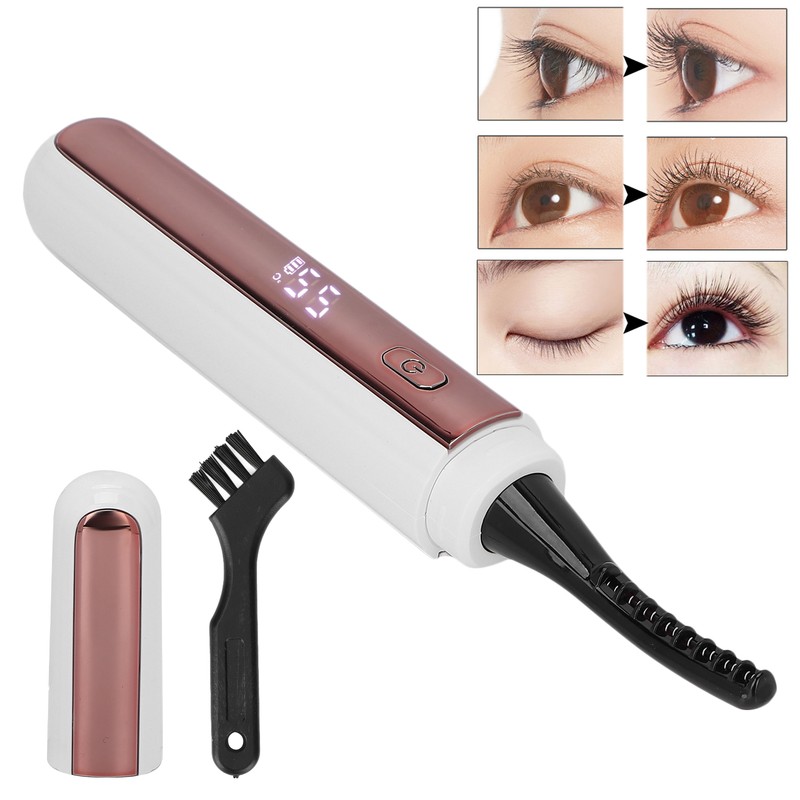 Electric Eyelash Curler USB Rechargeable 4 Level Temp Heated Eyelash