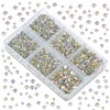 LPBeads 6000 Pieces Clear AB Non Hotfix Rhinestones 6 Sizes